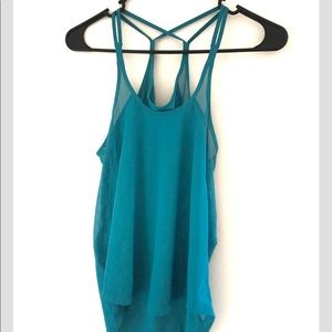 Lululemon Athletica Cross Back straps Blue